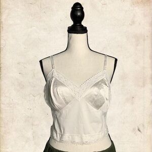 White Lace Trim Camisole Top